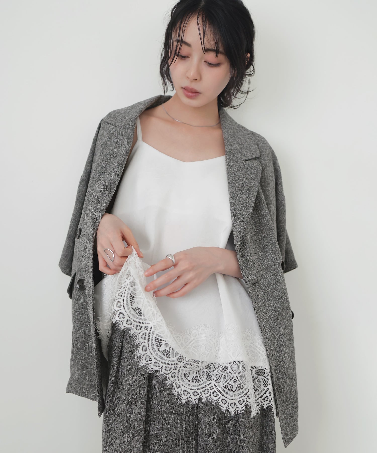 LIAN｜レースサテンキャミ | Rakuten Fashion(楽天ファッション／旧