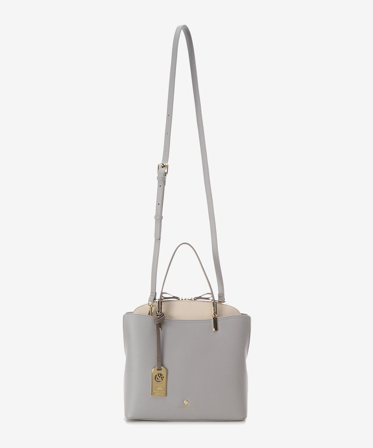 & chouette｜ハンドル金具バイカラー ハンドバッグ | Rakuten Fashion