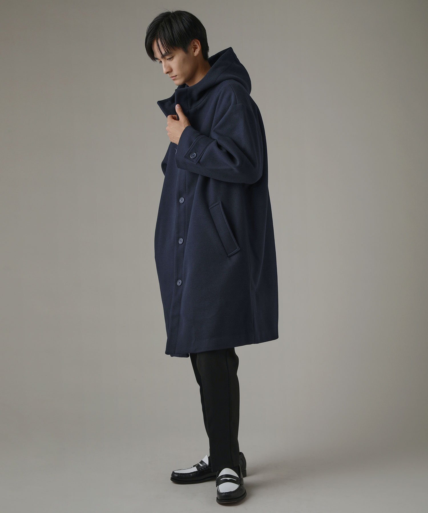 THE CASUAL｜メルトンフーデッドコート | Rakuten Fashion(楽天