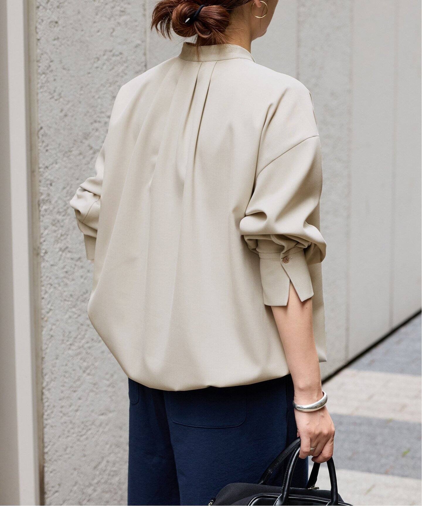 JOURNAL STANDARD｜ウーリッシュツイルタックボリュームシャツ