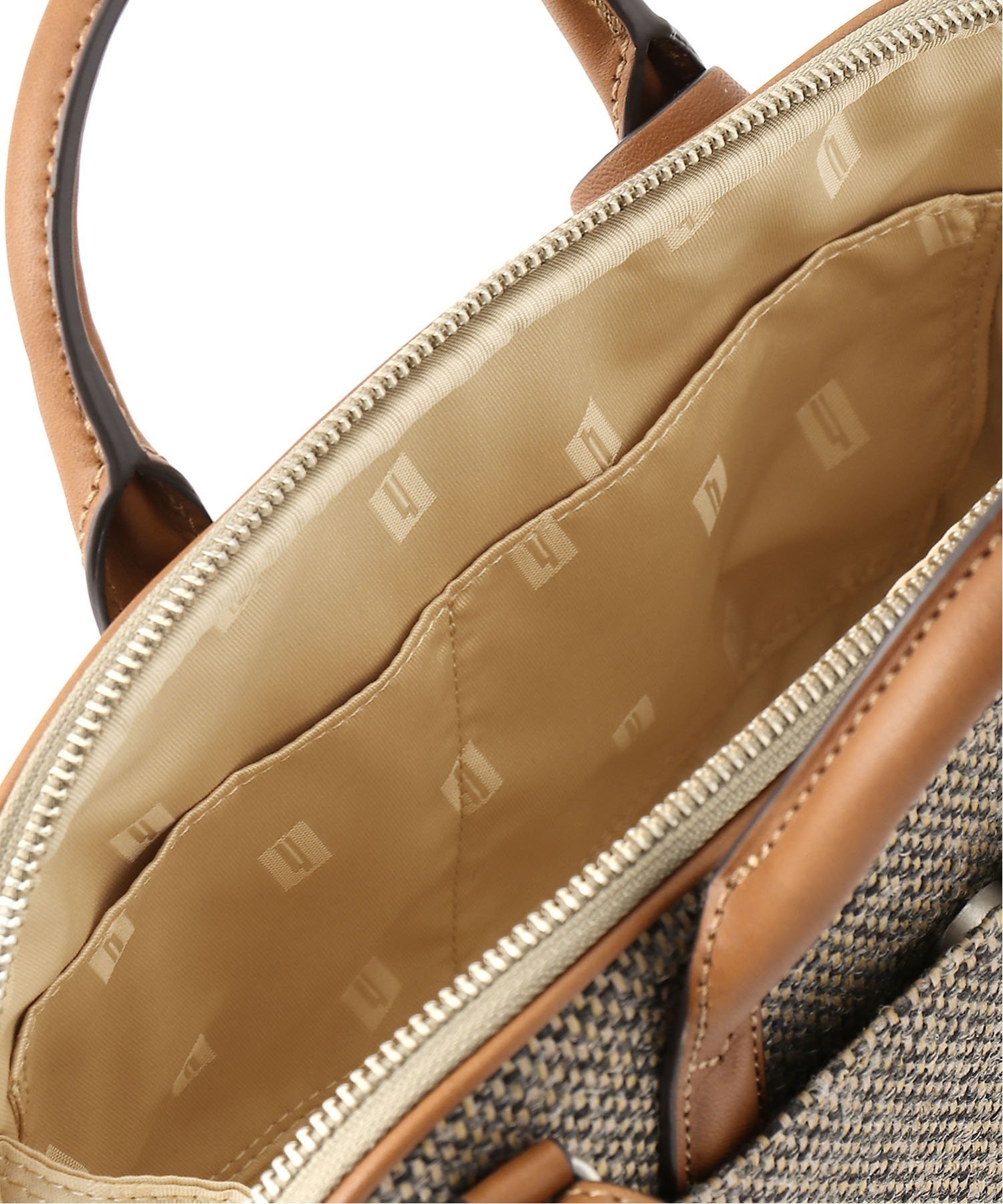 Hartmann ハートマン ビジネスバッグ ツイード ラウンドジップ L