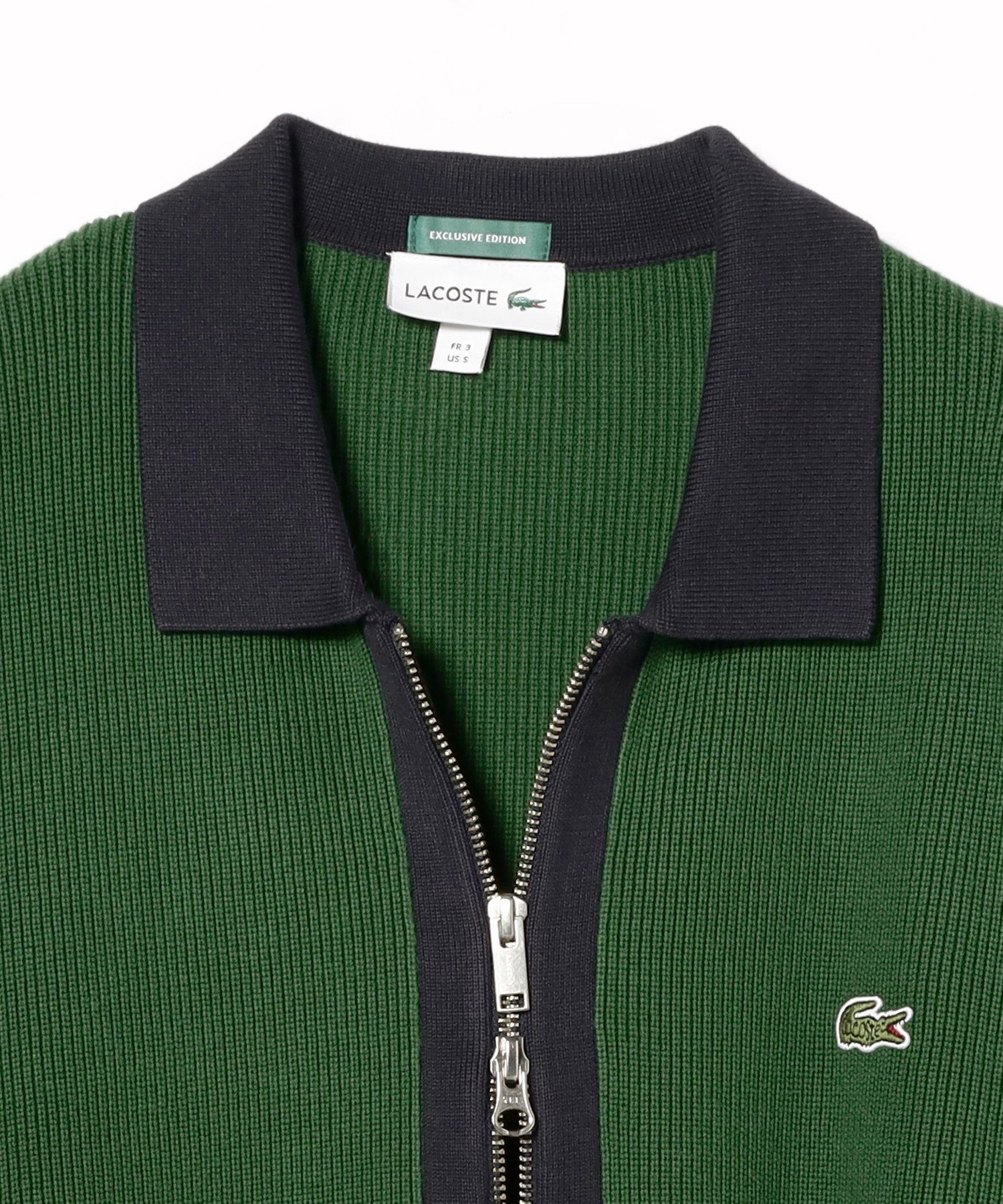 BEAMS OUTLET｜LACOSTE / 別注 ニット ジップ カーディガン | Rakuten