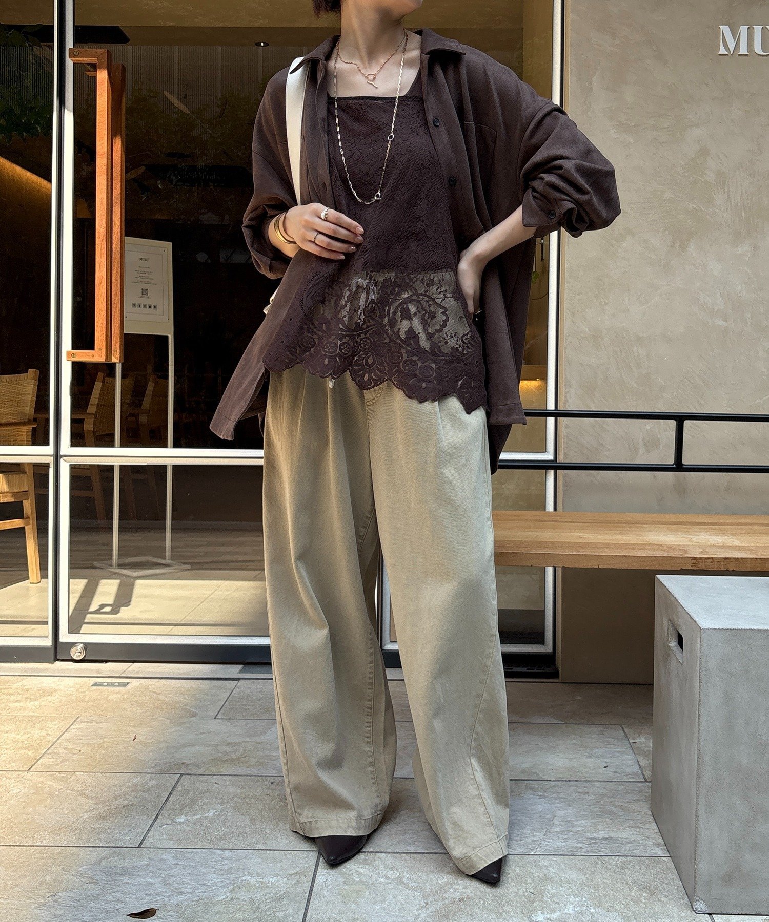 DOUDOU｜【新色追加】スカラレースキャミ | Rakuten Fashion(楽天