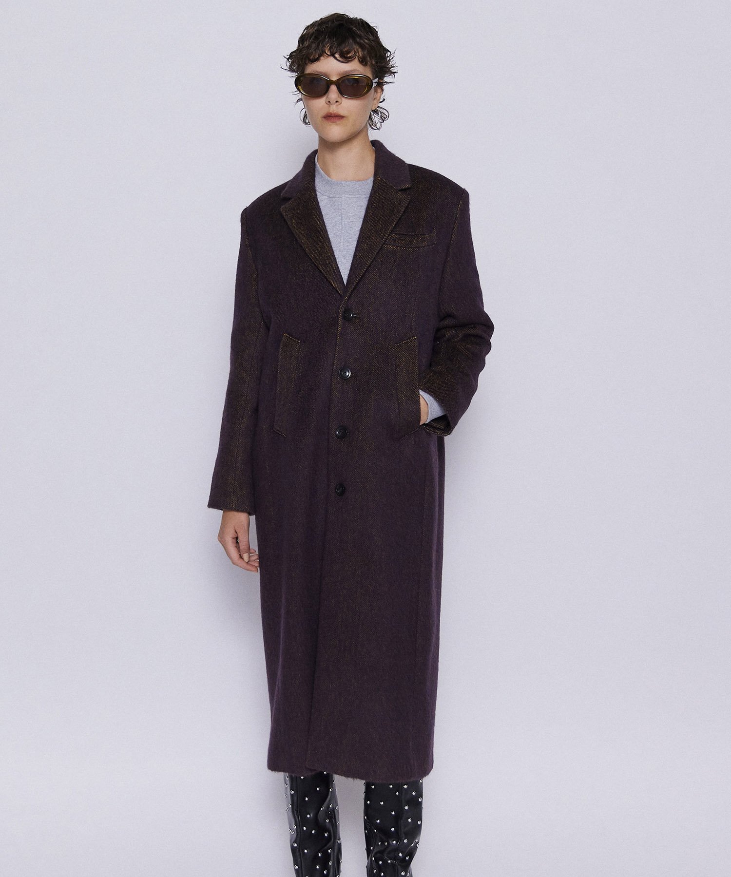 MAISON SPECIAL｜Mohair Shaggy Long Coat | Rakuten Fashion(楽天