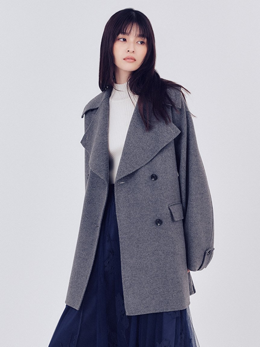 FRAY I.D｜ウールリバーミドルAラインコート | Rakuten Fashion(楽天