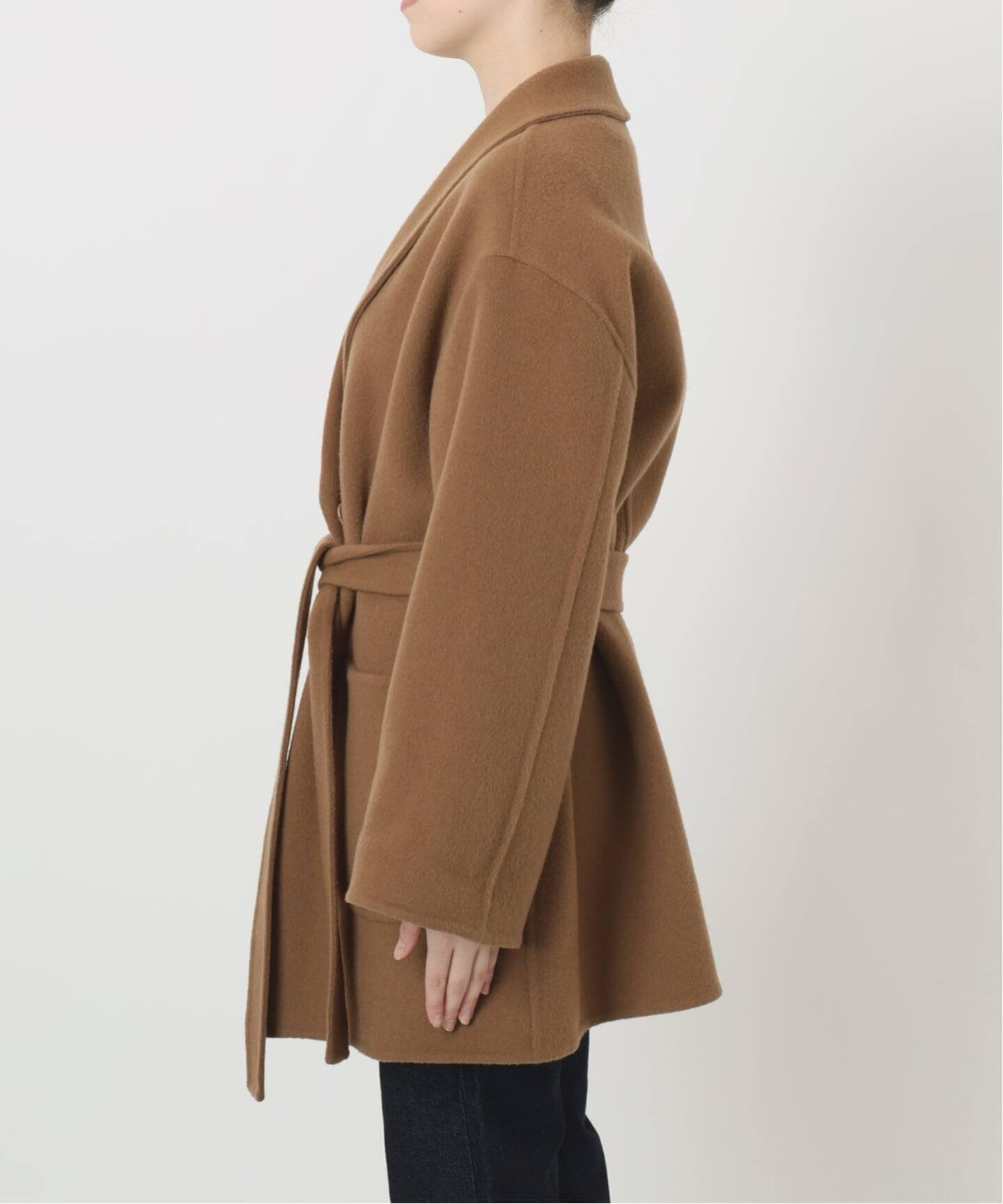 SLOBE IENA｜SUPER140 ダブルフェイスベルテッドコート | Rakuten