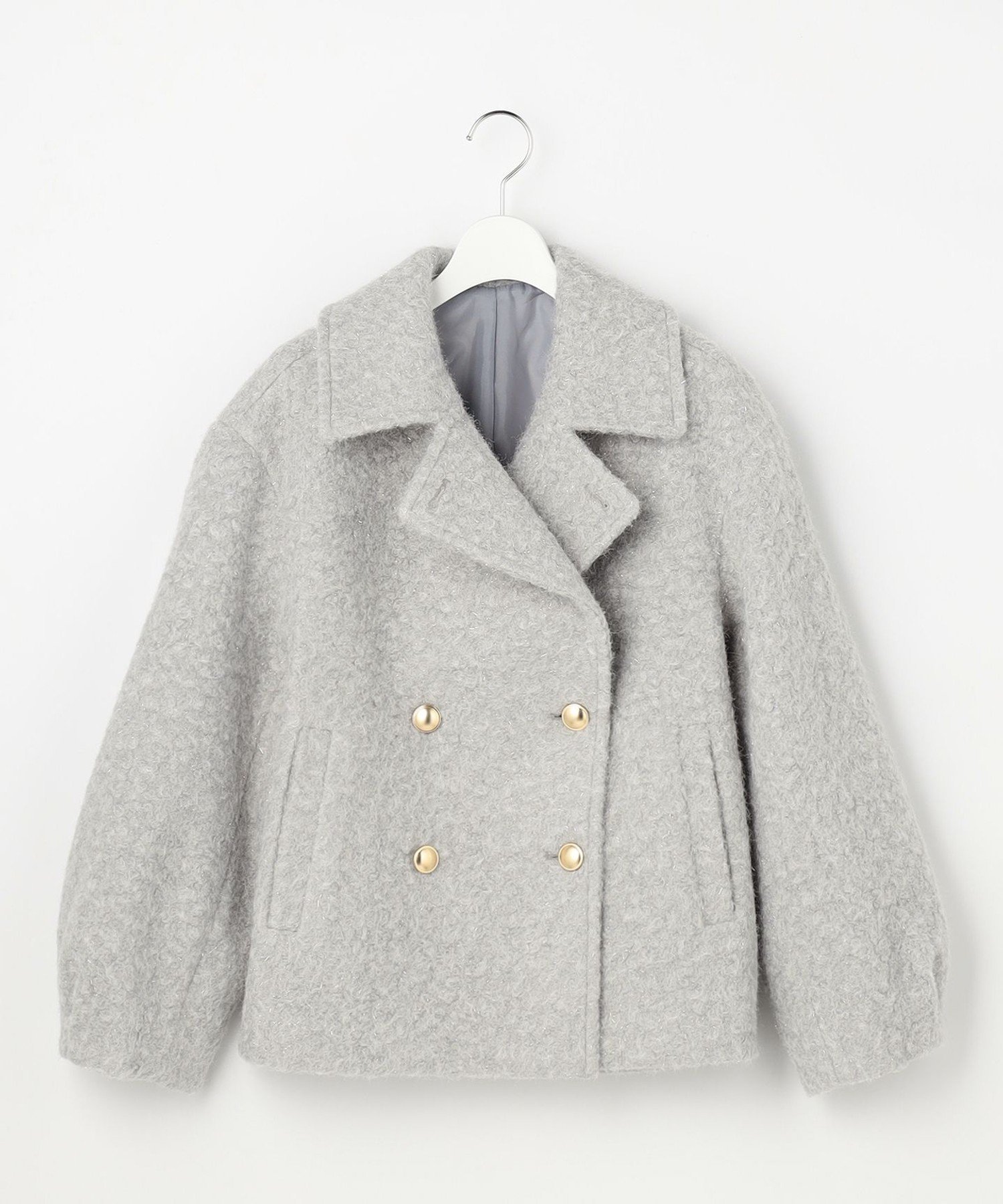 ANY SIS｜【2WAY】ブークレーシャギーラメ アウター | Rakuten Fashion