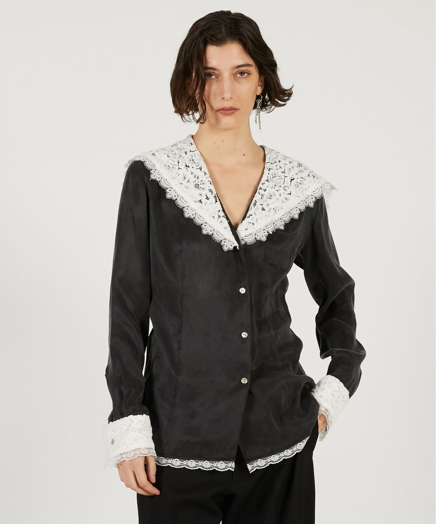 PRANK PROJECT｜レースカラーシャツ / Lace Collar Shirt | Rakuten