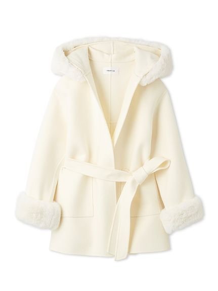 FRAY I.D｜【WEB限定カラー】ファーリバーミドルコート | Rakuten