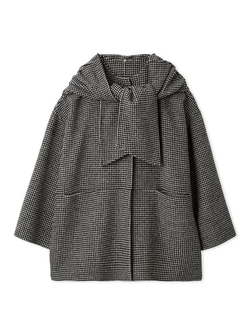 FRAY I.D｜マフラー付ノーカラーリバーミドルコート | Rakuten Fashion