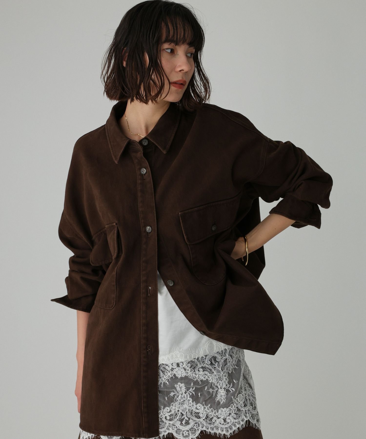 BABYLONE｜デニムビッグシャツ | Rakuten Fashion(楽天ファッション