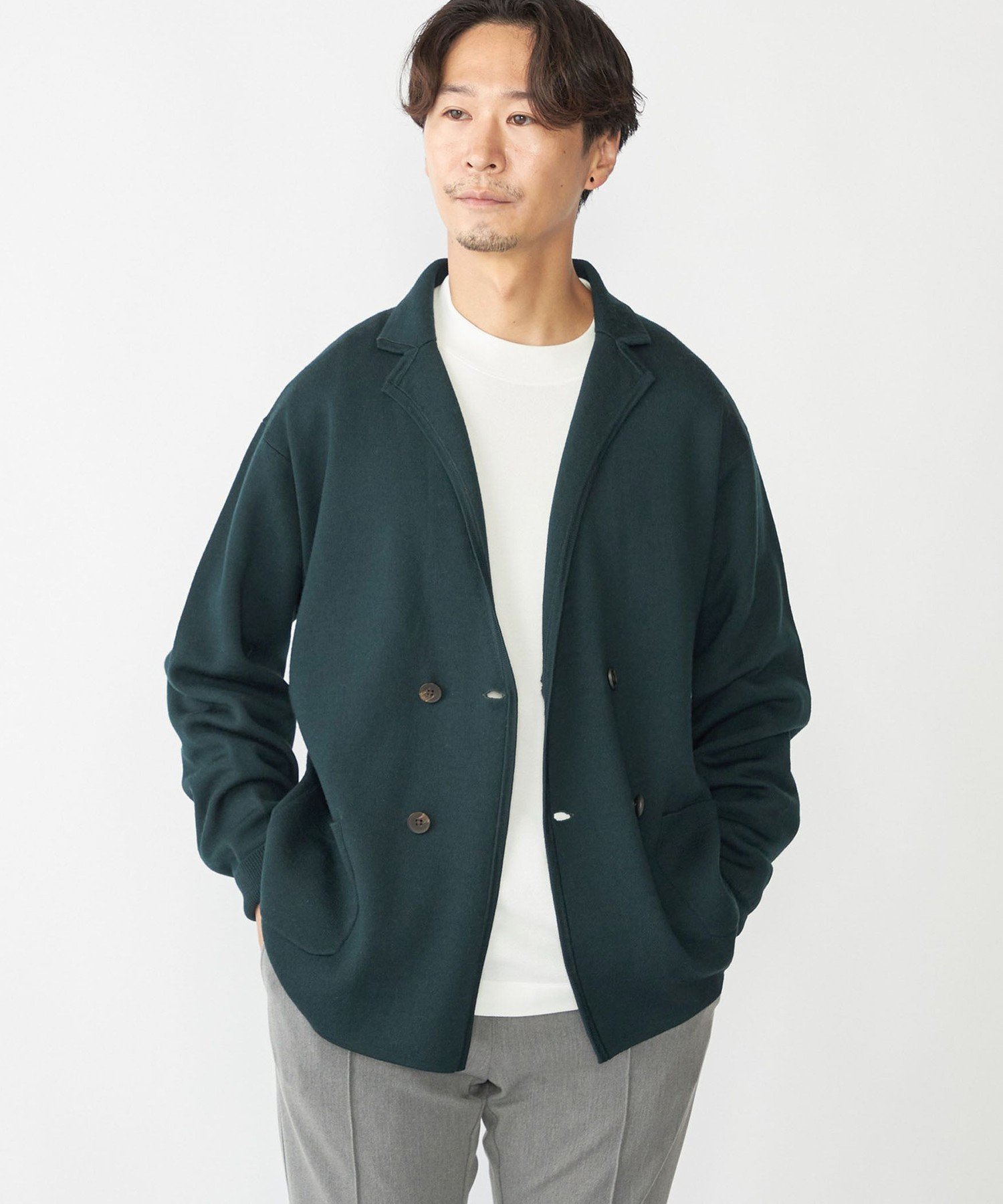 SHIPS｜SHIPS: ダブル ニット ジャケット | Rakuten Fashion(楽天