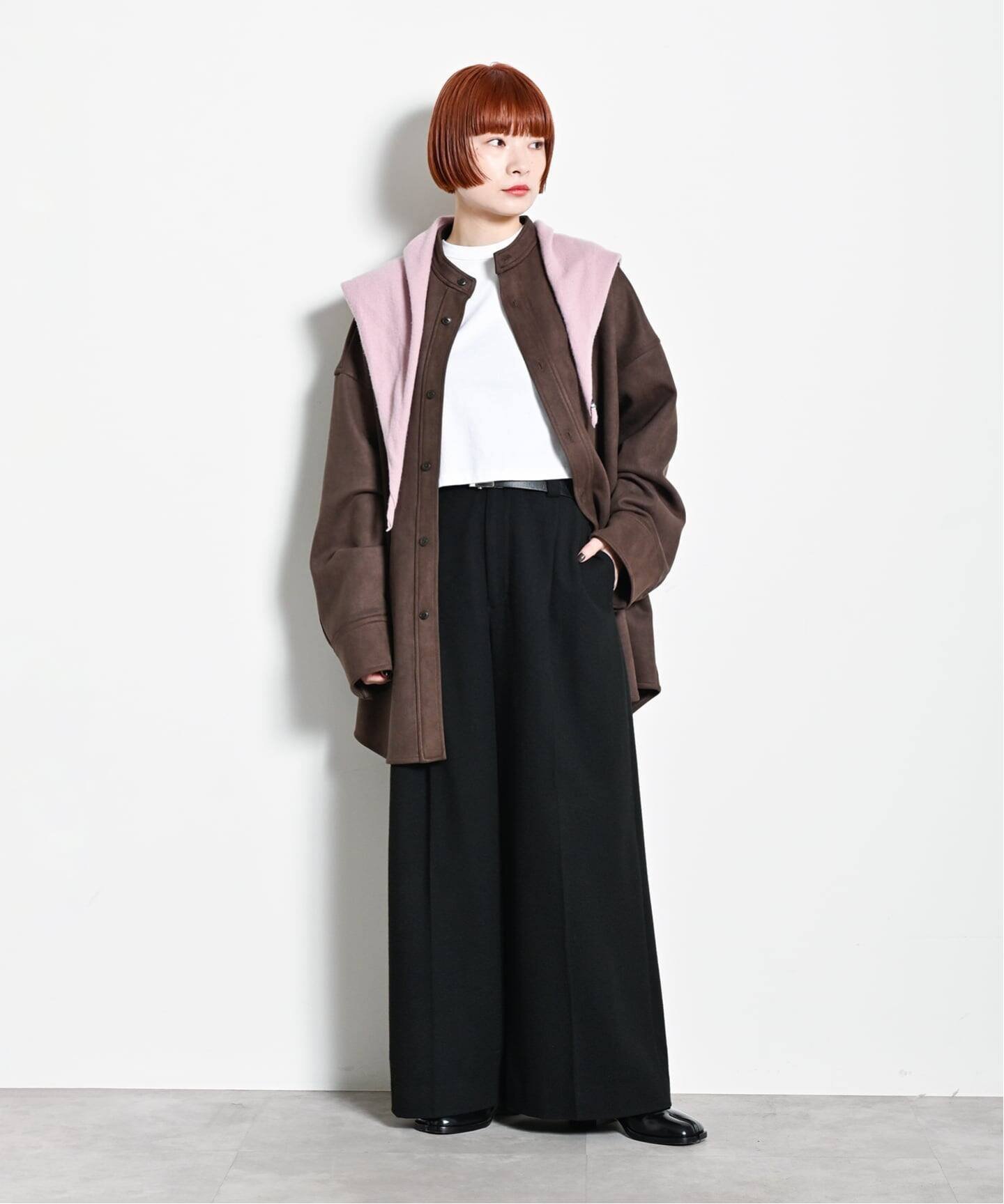 CITYSHOP｜FAUX SUEDE BAND CALLOR シャツ | Rakuten Fashion(楽天