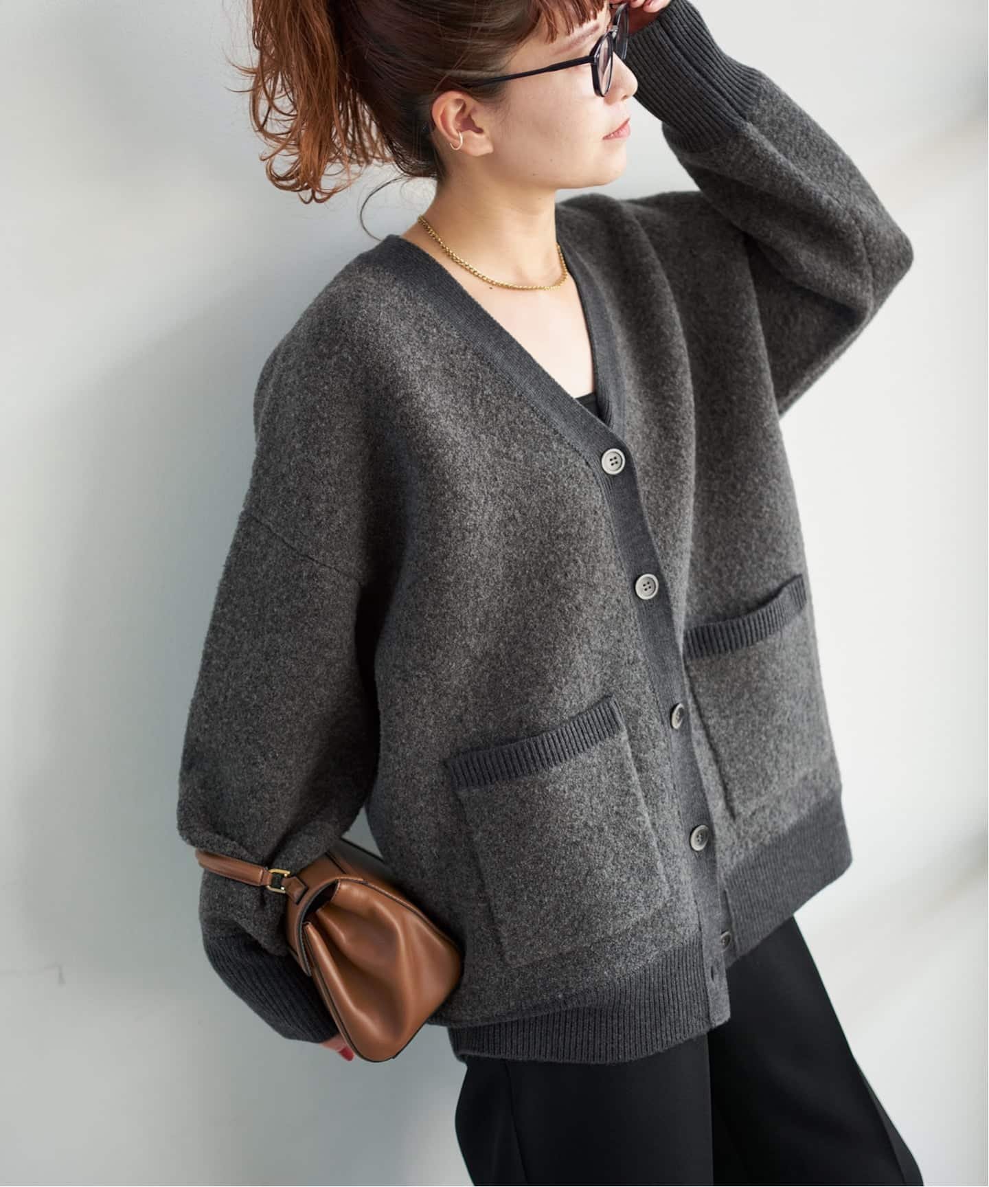 Spick & Span｜《追加》ブークレダブルフェイスカーディガン | Rakuten