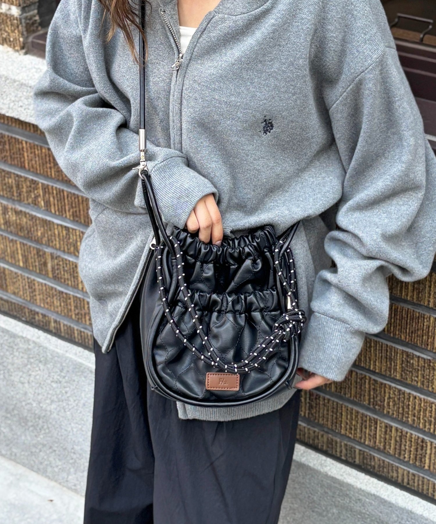 CPCM｜【FUKA's企画】PUパラコードギャザーミニショルダーバッグ