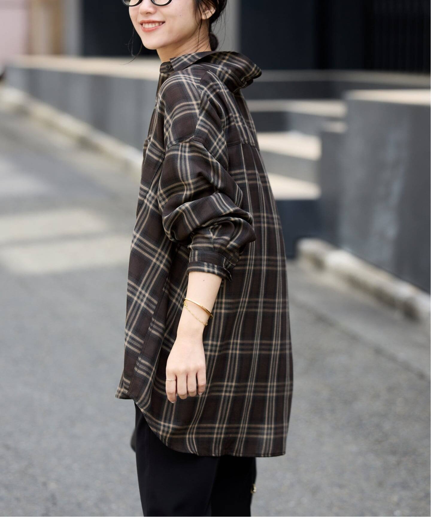 SLOBE IENA｜ビエラチェックルーズシャツ | Rakuten Fashion(楽天