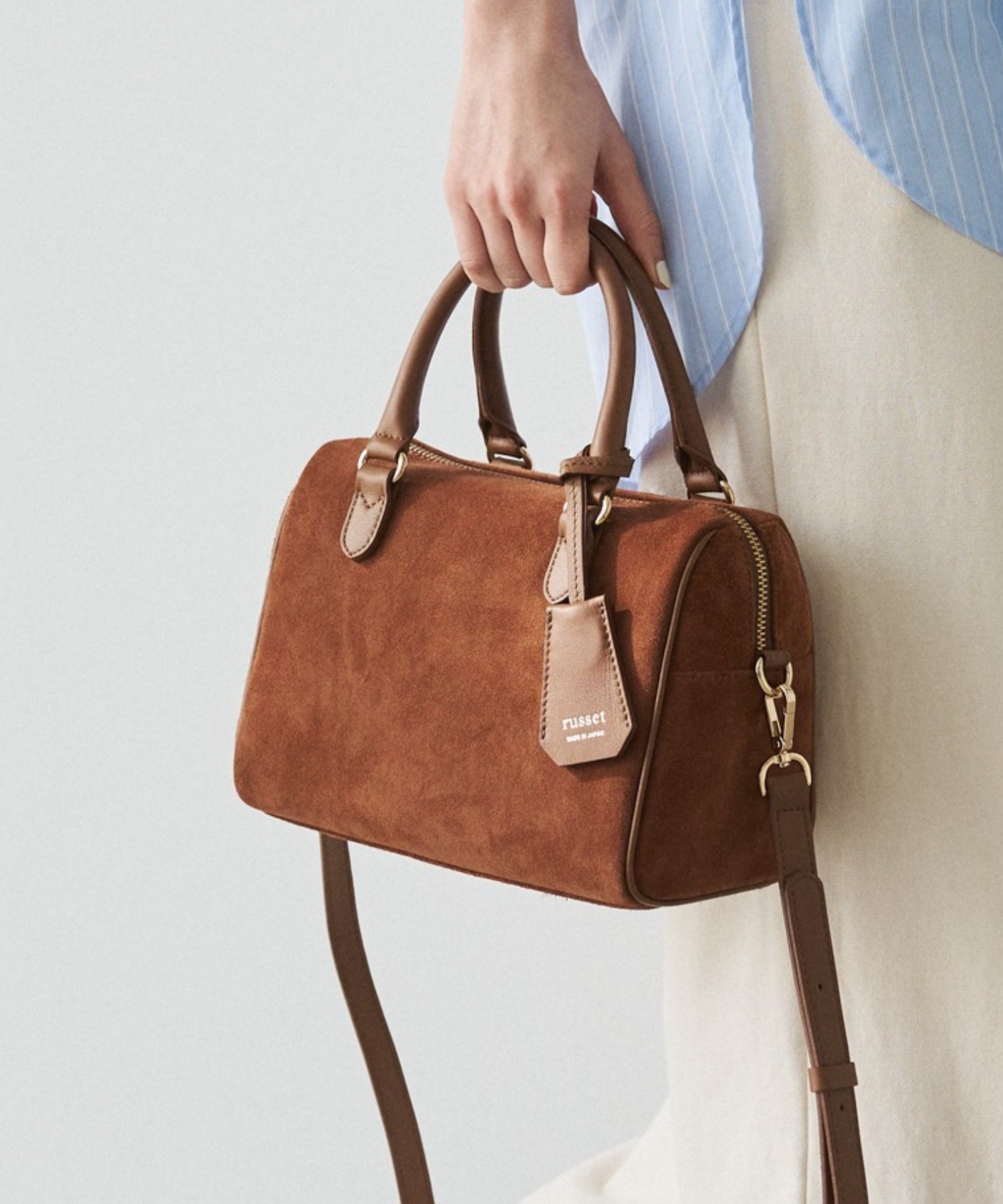 russet｜スエード2WAYミニボストンバッグ | Rakuten Fashion(楽天