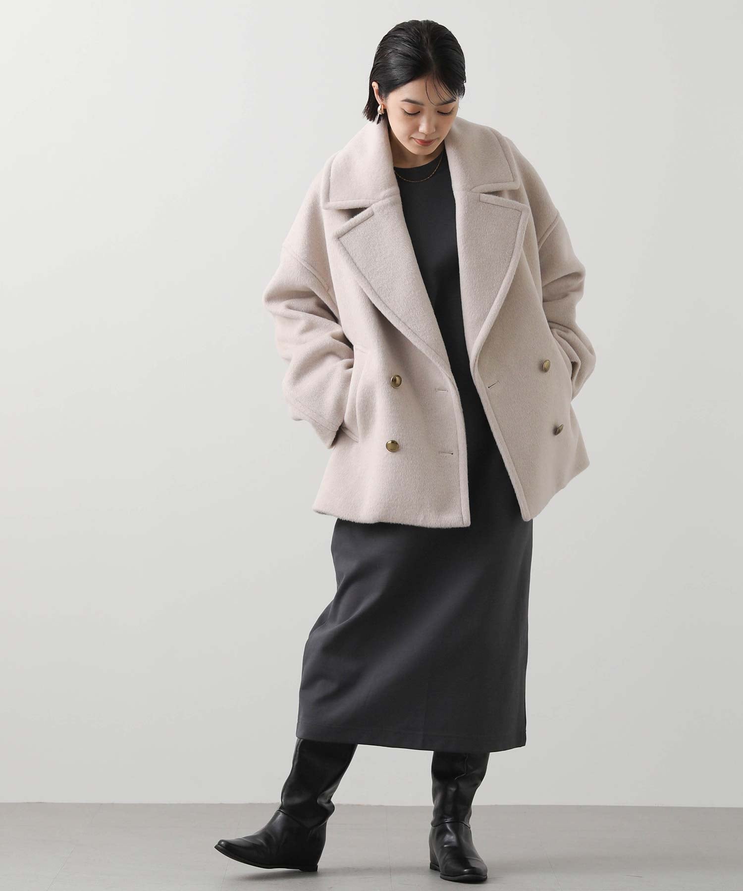 Gready Brilliant｜Gready Brilliant/(W)3_ビーバー大衿Pコート