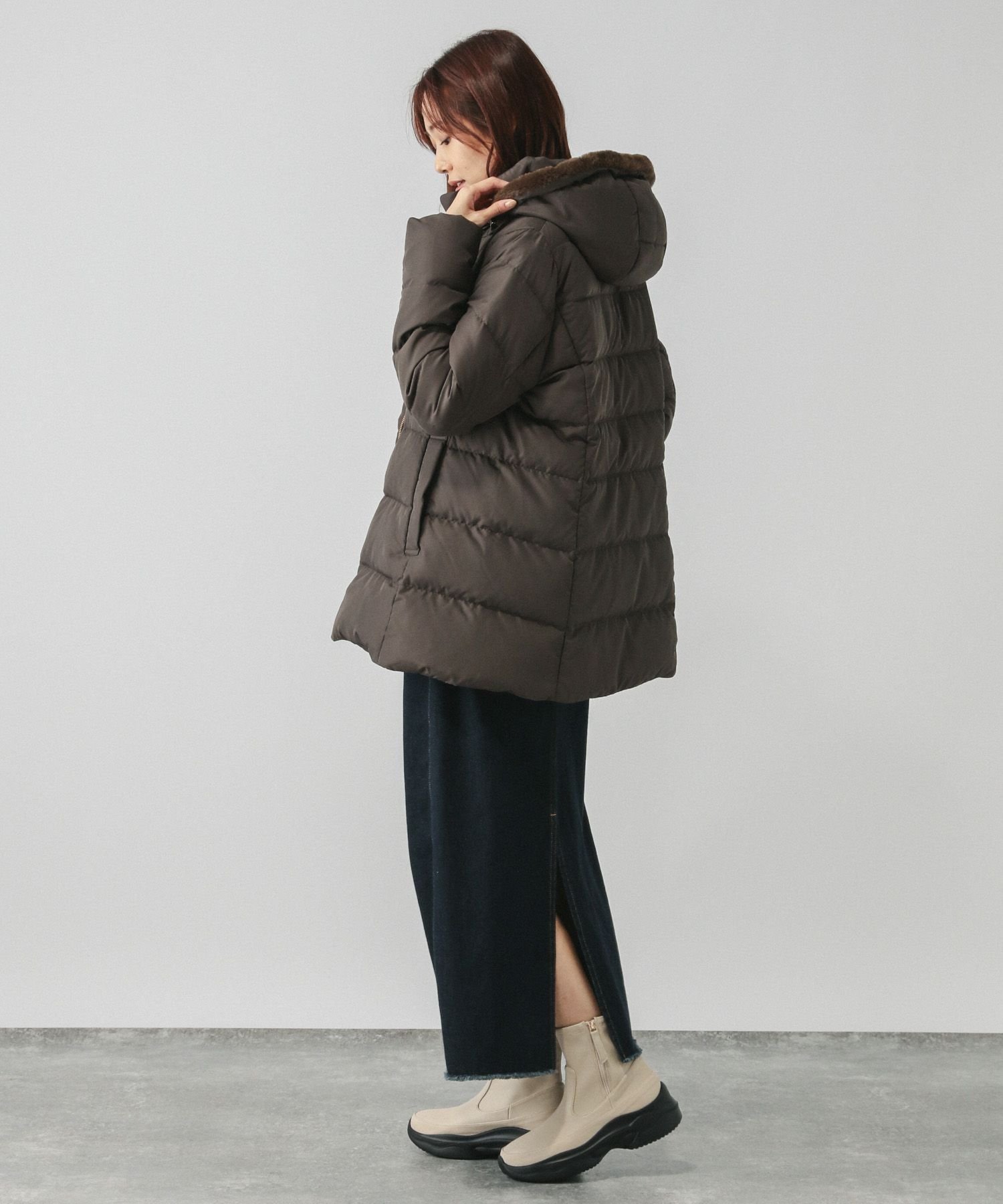 GLOBAL WORK｜ウツクシルエット撥水ダウンコート/115515 | Rakuten