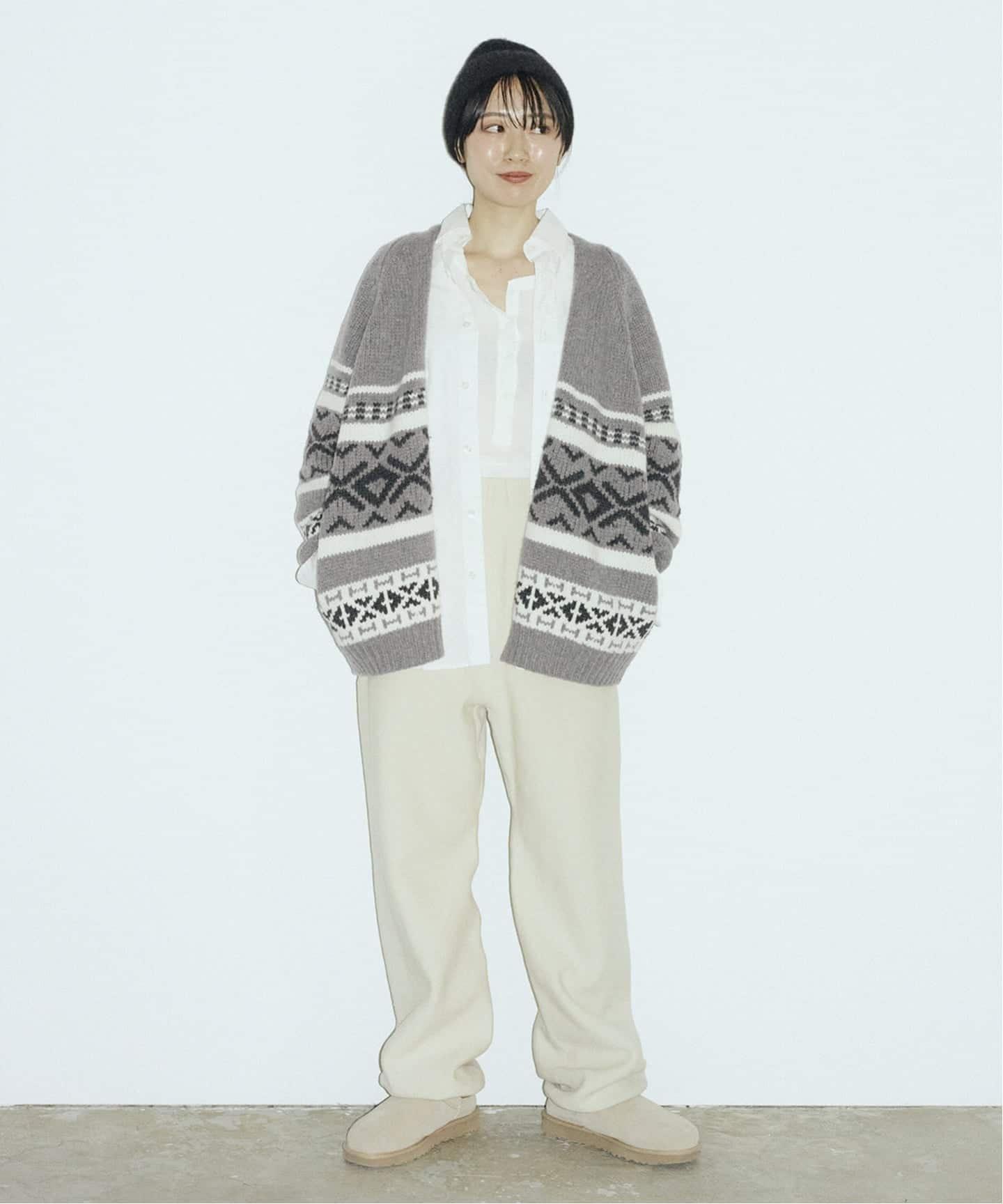 FRAMeWORK｜ジャガードカーディガン | Rakuten Fashion(楽天