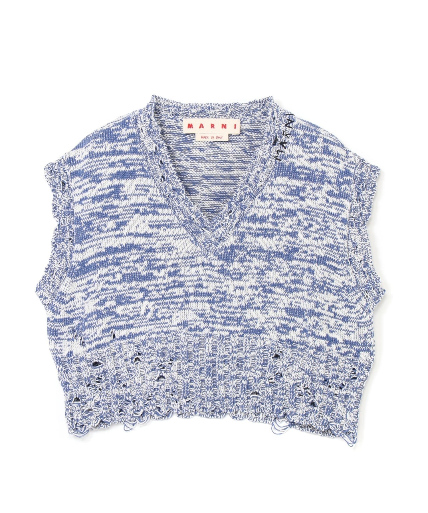 MARNI(マルニ)｜アンフィニッシュドコットンニット ベスト | Rakuten