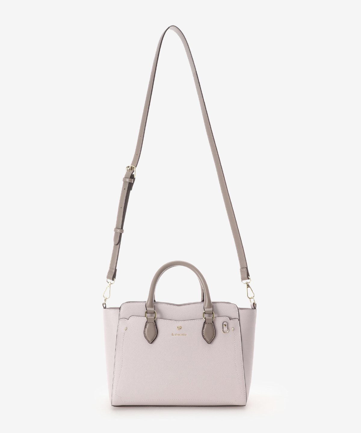 & chouette｜《推し事バッグ》クリアポケット付きハートビジュートート