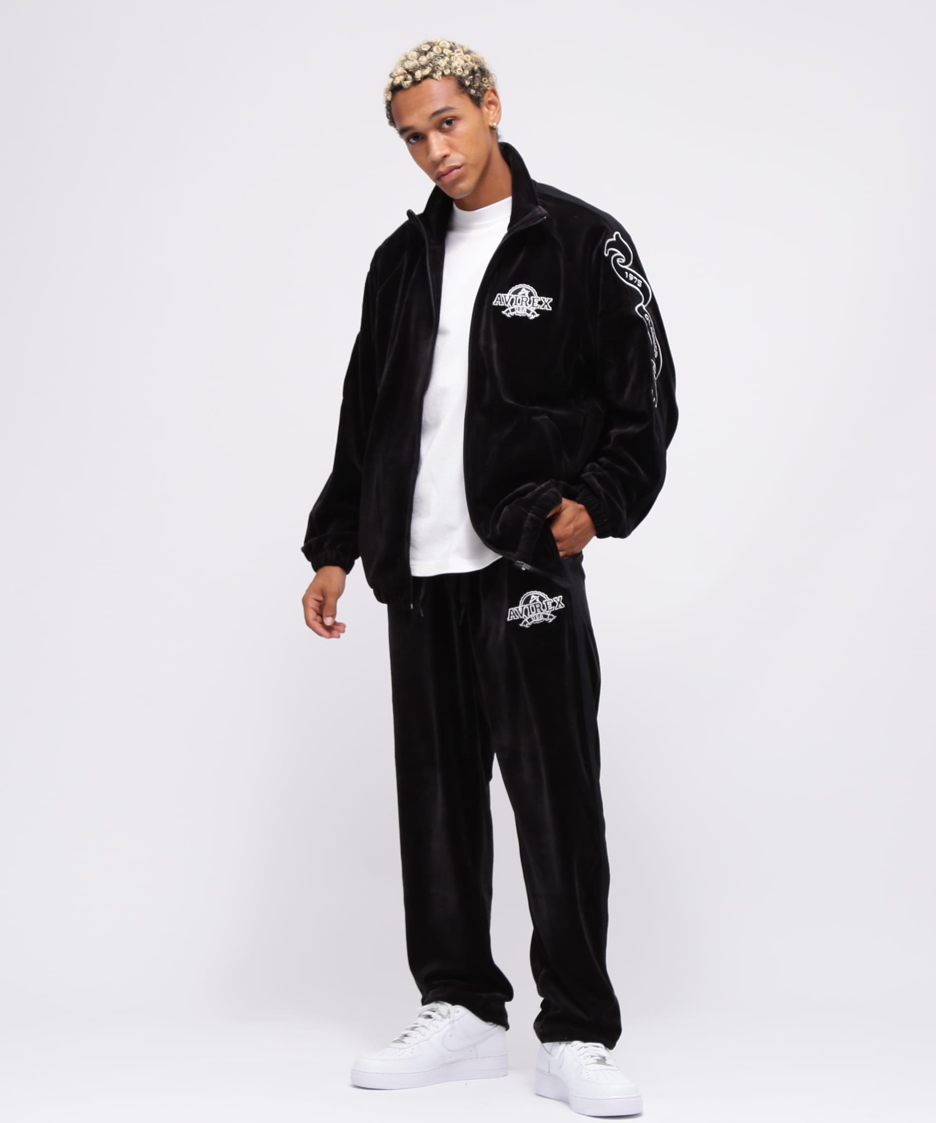 AVIREX｜《WEB&DEPOT限定》VELOUR TRACK JACKET / ベロア トラック