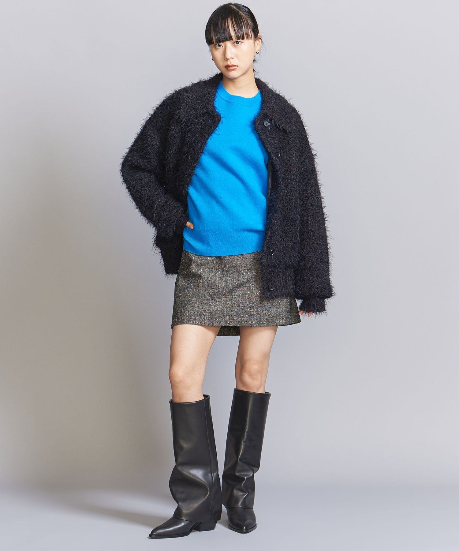 UNITED ARROWS 購入＜A/A/C/C＞レザー カバーロングブーツ A/A/C/C＞レザー カバーロングブーツ