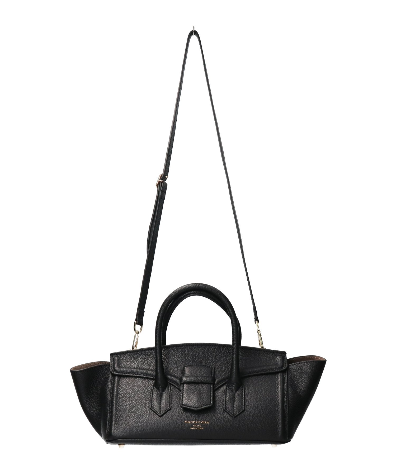 INTER-CHAUSSURES｜【CHRISTIAN VILLA】レザーワイドハンドバッグ
