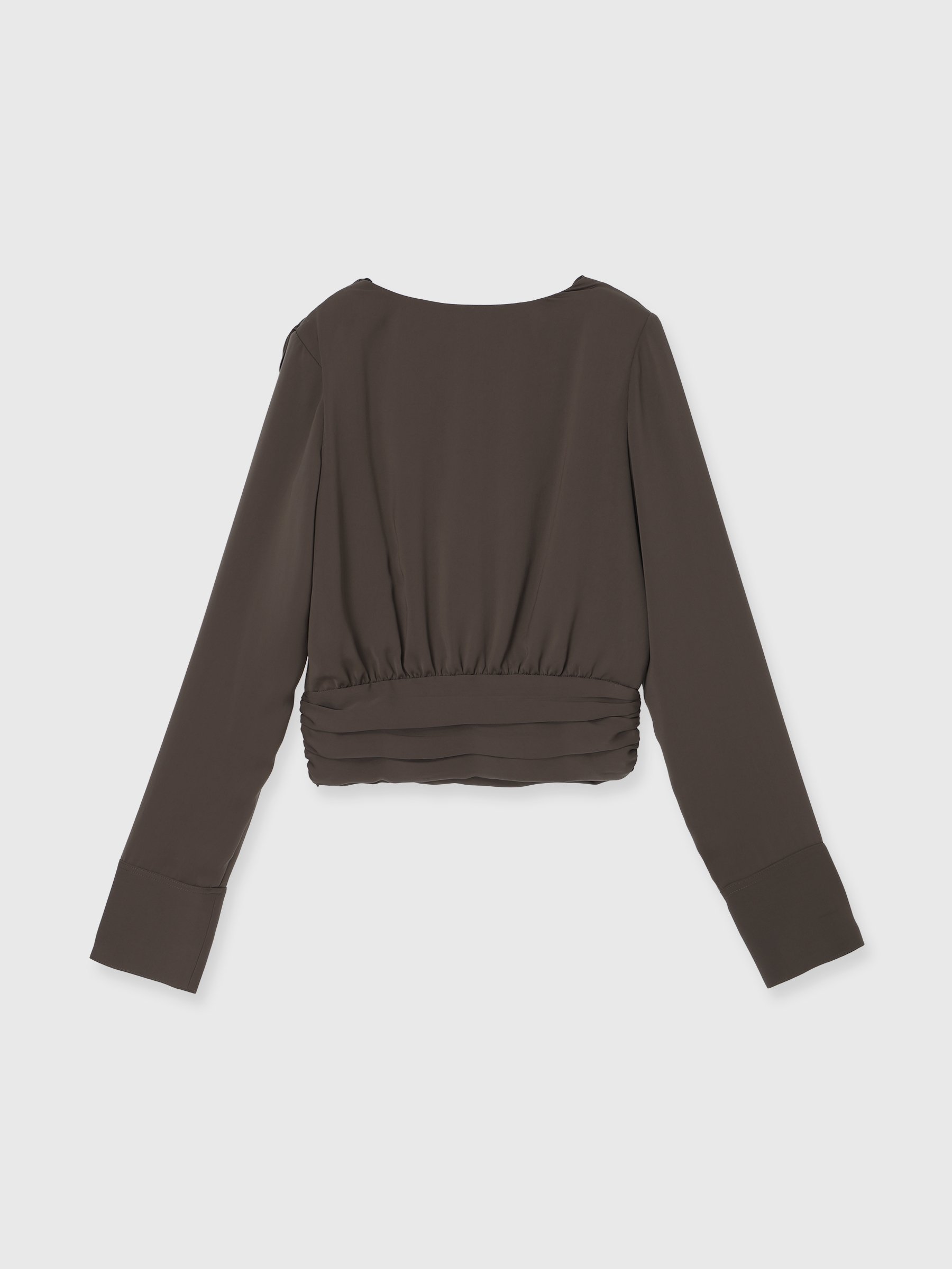 anuans｜パウダーサテンドレープトップス | Rakuten Fashion(楽天