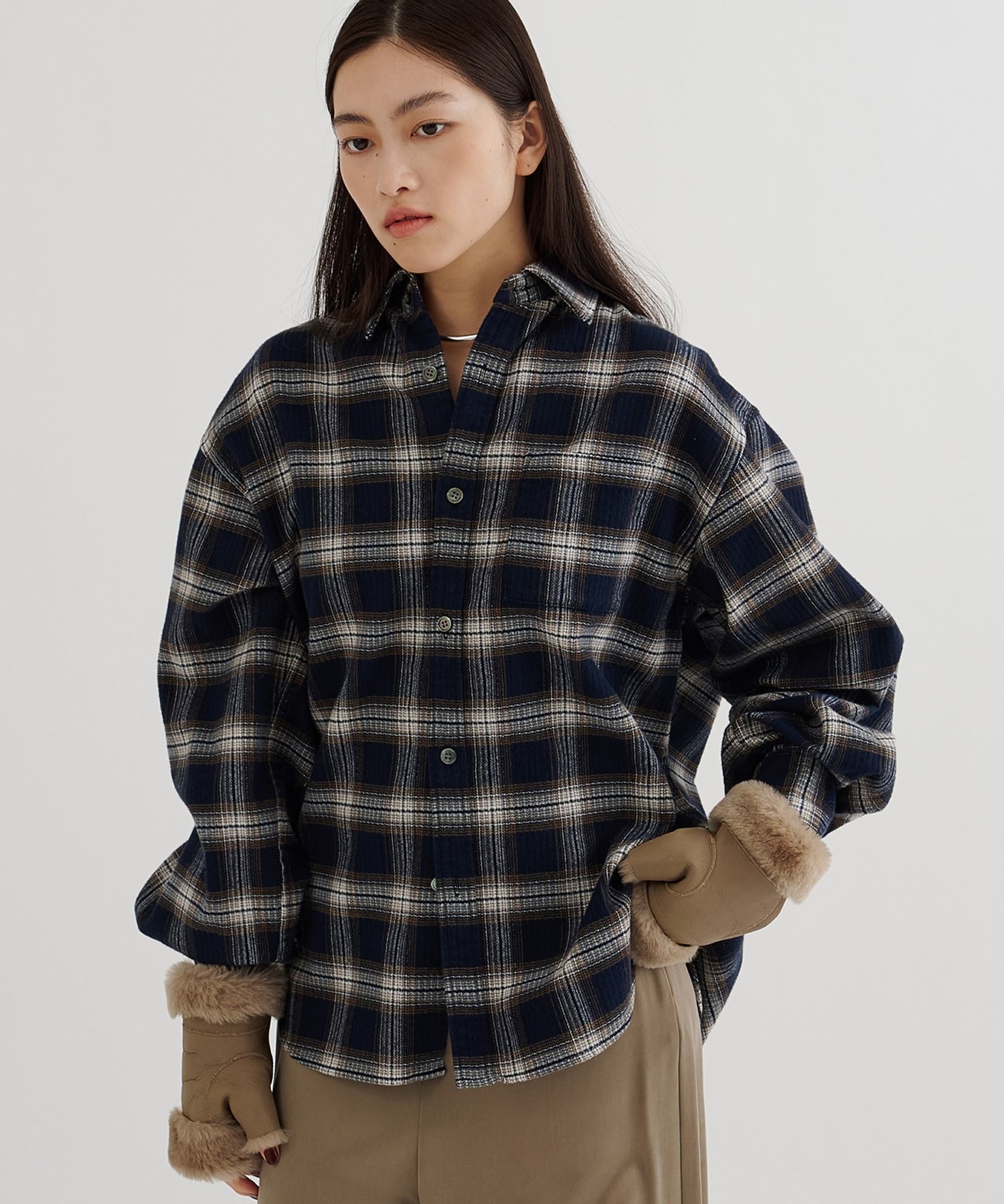 Whim Gazette｜ピケチェックシャツ | Rakuten Fashion(楽天