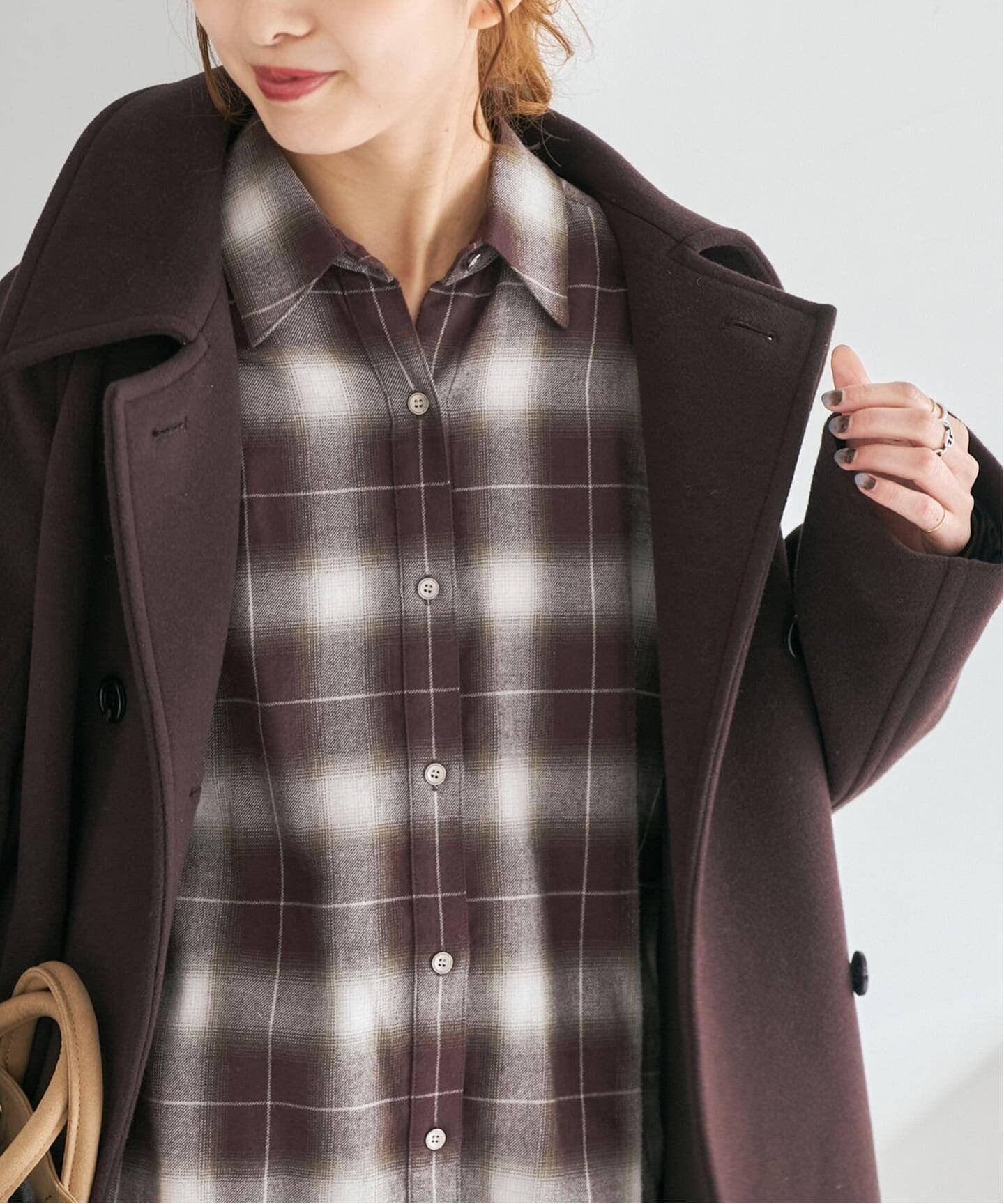 Spick & Span｜メタルボタンオンブレーチェックルーズシャツ | Rakuten