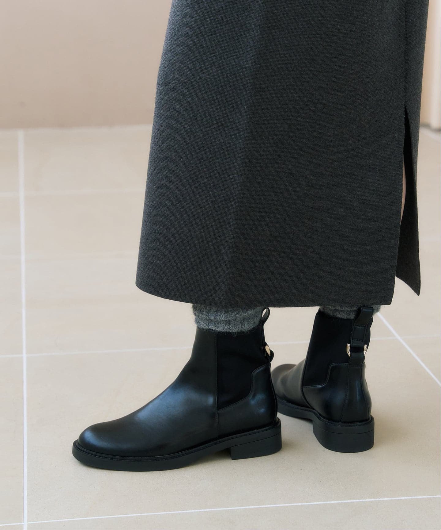 LE TALON｜モールドストレッチショートブーツ | Rakuten Fashion(楽天