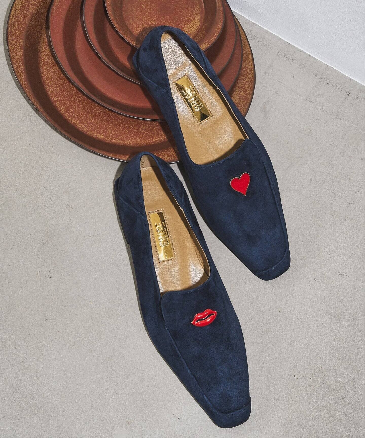 LE TALON｜GRISEレザーナロースクエアモチーフローファー | Rakuten