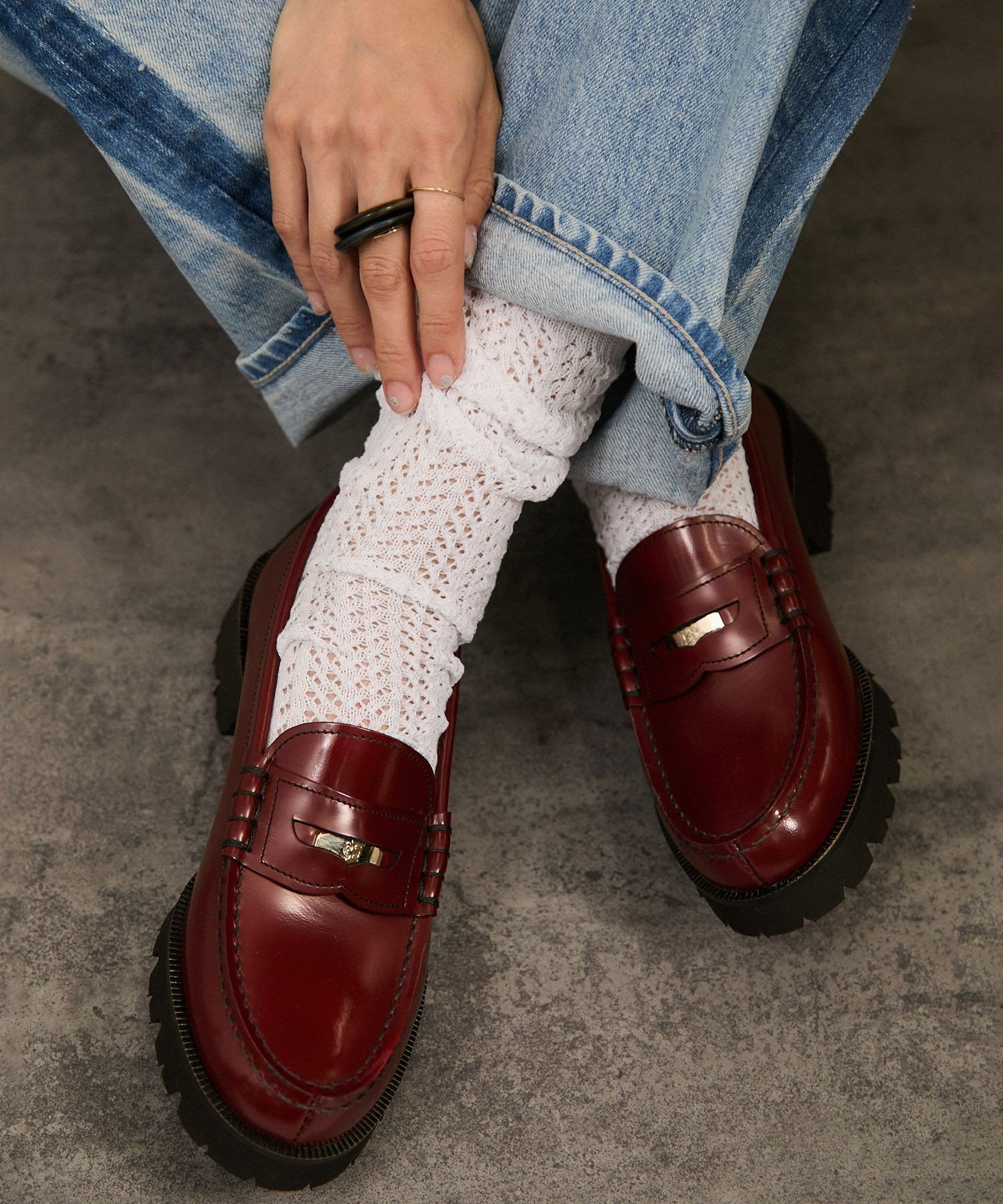 SALON adam et rope'｜【HARUTA(ハルタ) for SALON】別注ガラスレザー