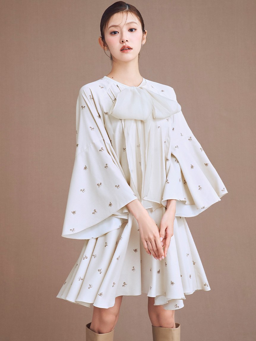 CELFORD｜ビッグリボンフレアワンピース | Rakuten Fashion(楽天