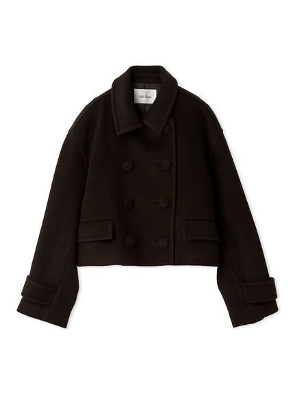 Mila Owen｜ウールカシミヤショート丈ピーコート | Rakuten Fashion