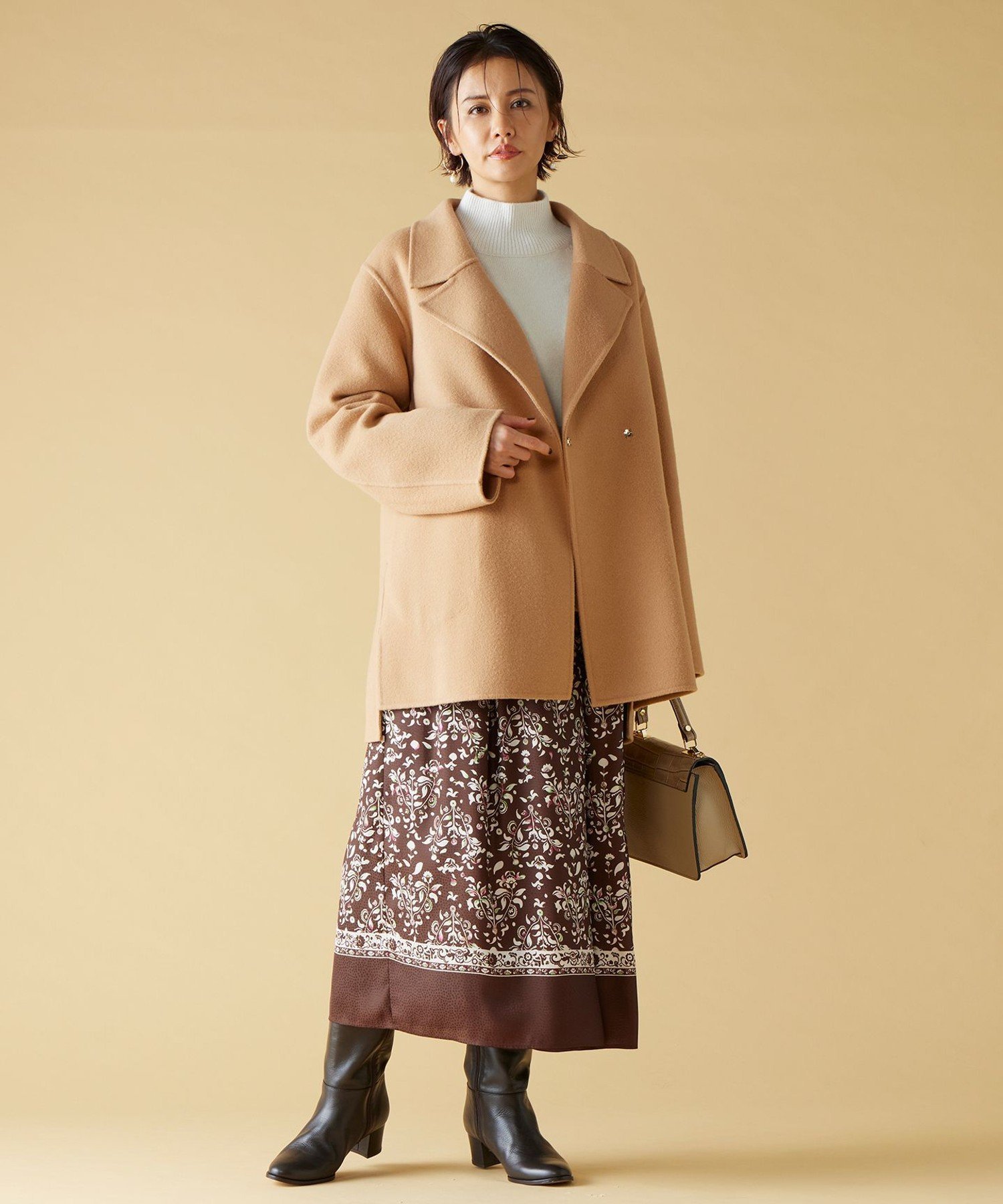 自由区｜ウールリバーショート コート | Rakuten Fashion(楽天