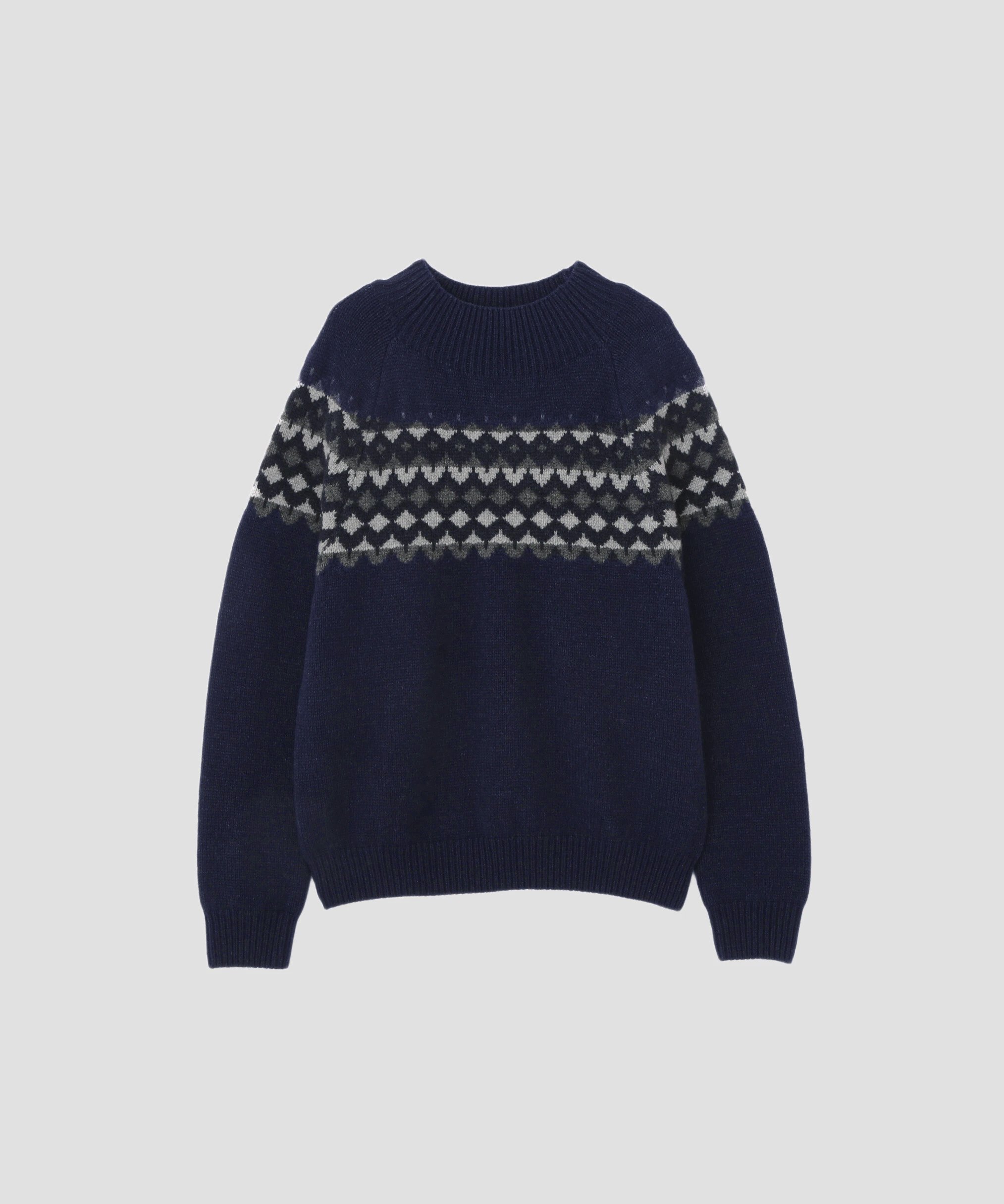 MARGARET HOWELL｜WOOL CASHMERE SILK FAIRISLE KNITWEAR | Rakuten