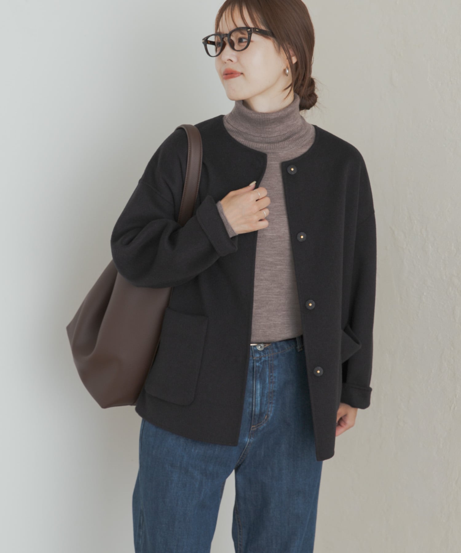 URBAN RESEARCH DOORS｜ウールリバーノーカーラミドルコート | Rakuten