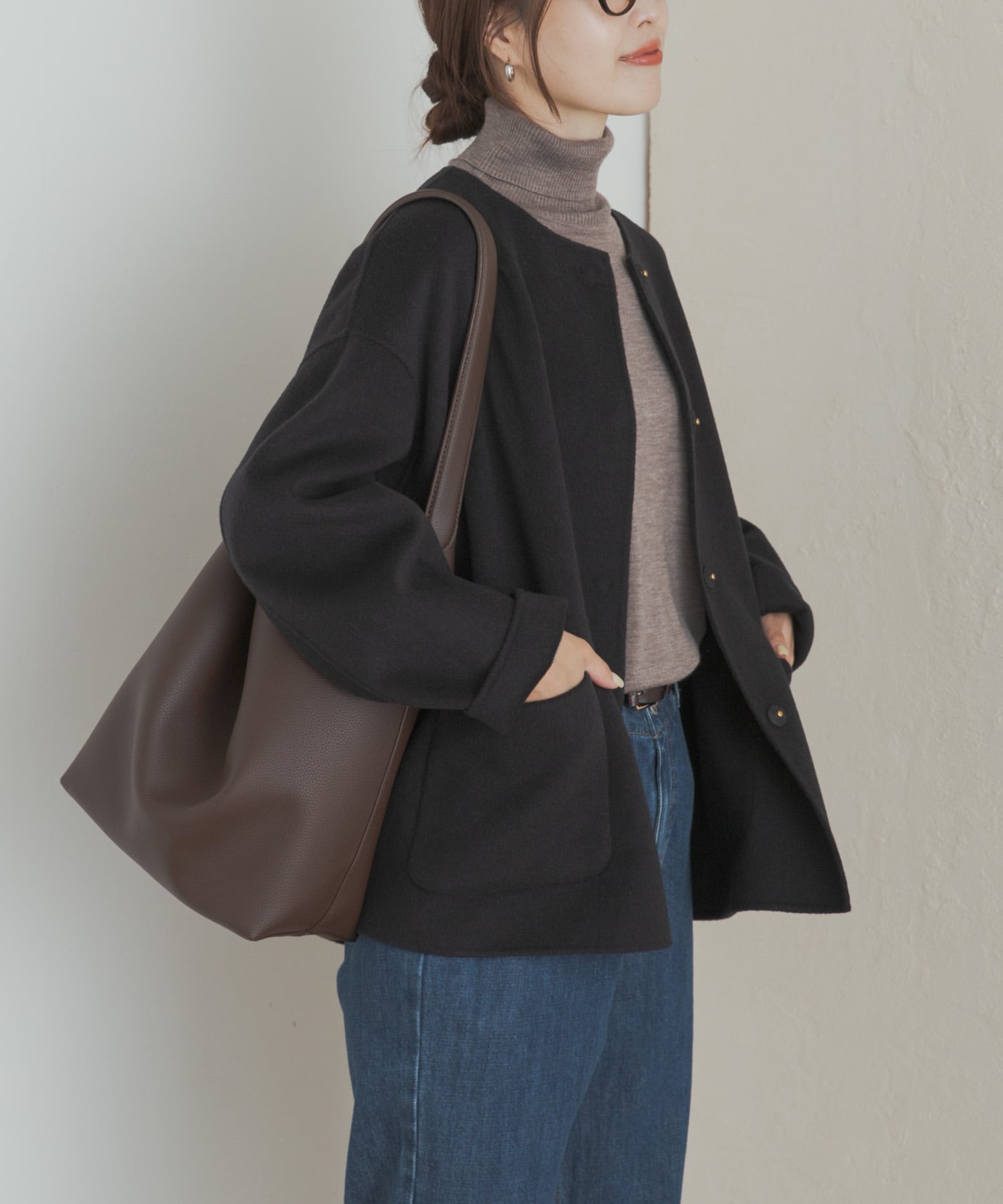 URBAN RESEARCH DOORS｜ウールリバーノーカーラミドルコート | Rakuten