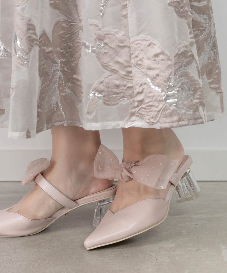 RANDA｜【HEART COLLECTION】2WAYハート刺繍リボンミュール | Rakuten