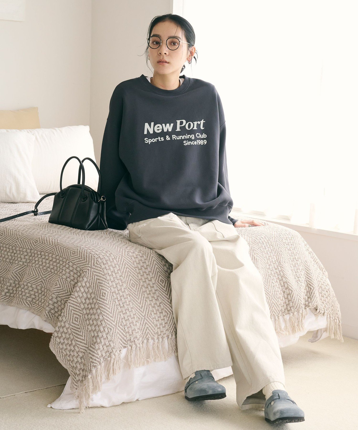 BEAUTY&YOUTH UNITED ARROWS｜コットン裏毛 ロゴスウェット プル