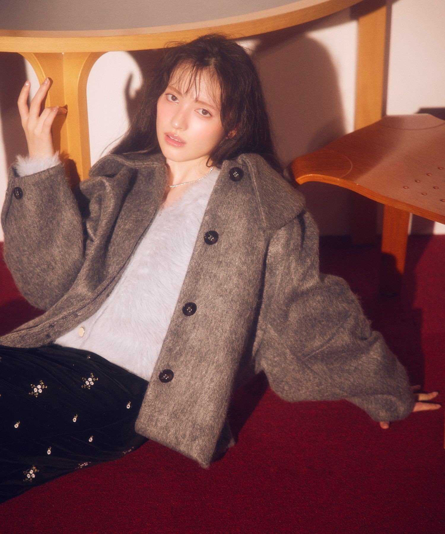 VIS｜【アウター総選挙1位】ビッグカラーモモンガシャギーショート