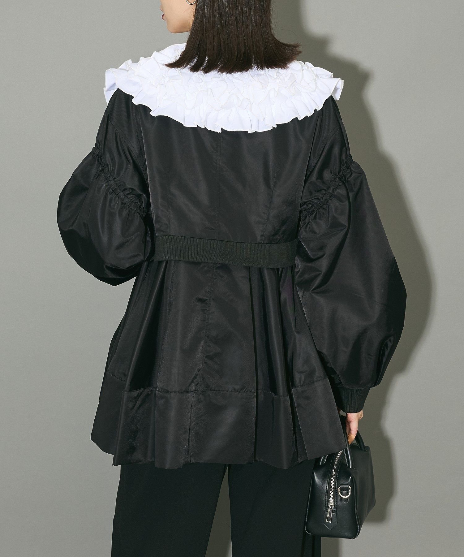 Green Parks｜フリルビッグカラーブラウス | Rakuten Fashion(楽天