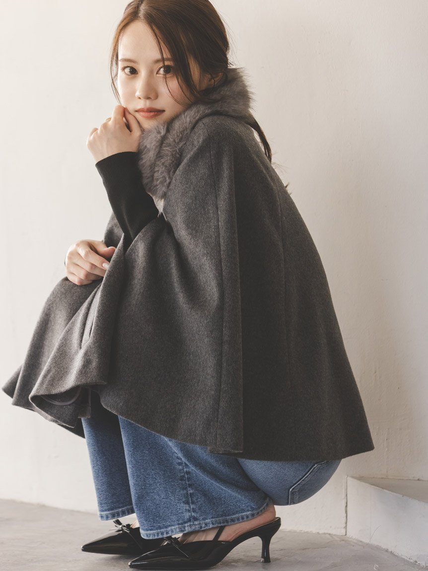 SNIDEL｜ショートケープコート | Rakuten Fashion(楽天ファッション