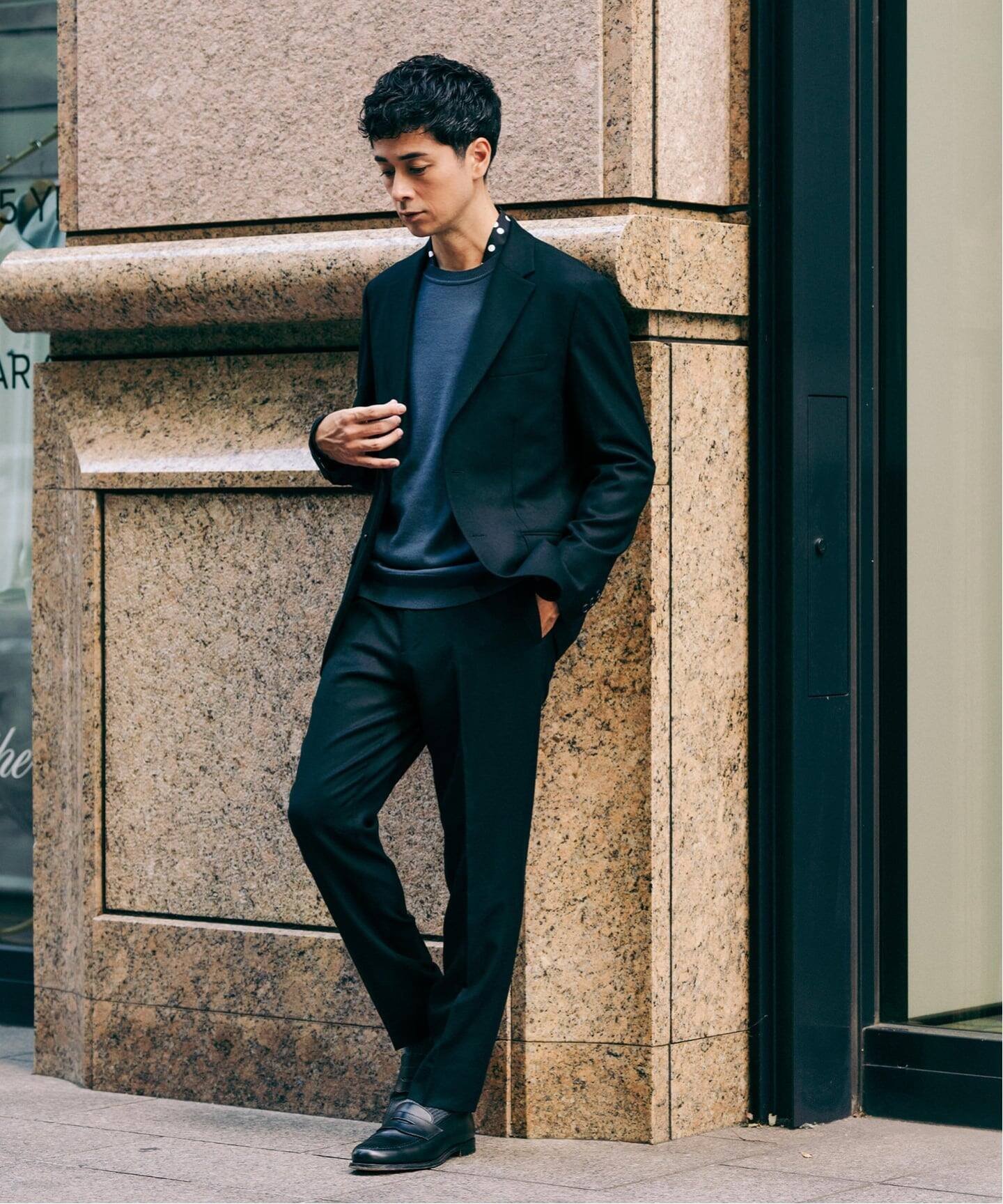 EDIFICE｜SUPER 120's ウールサキソニー 2ボタン ジャケット