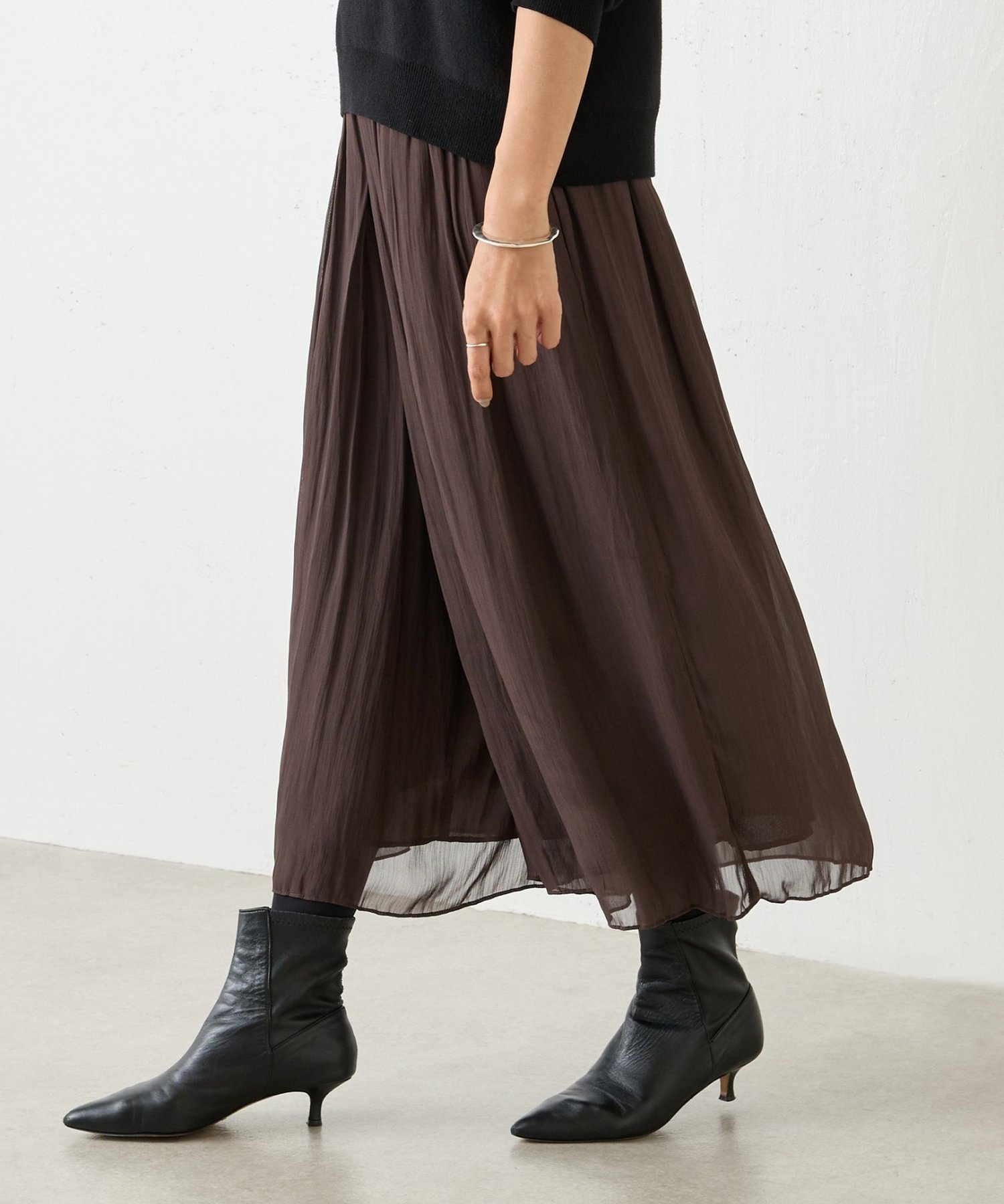 BEARDSLEY｜NEWシワシフォンギャザーパンツ | Rakuten Fashion(楽天