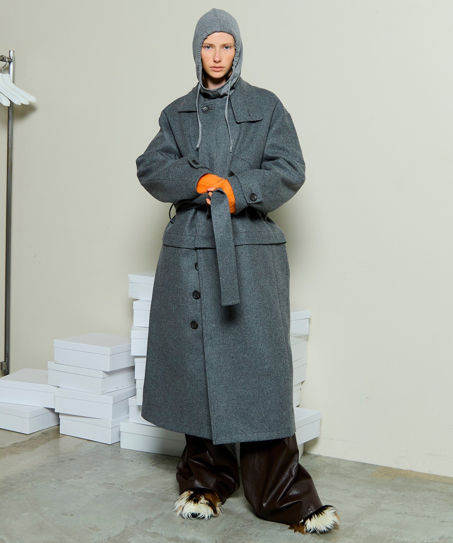 MAISON SPECIAL｜2WAYスタンドカラーコート | Rakuten Fashion(楽天