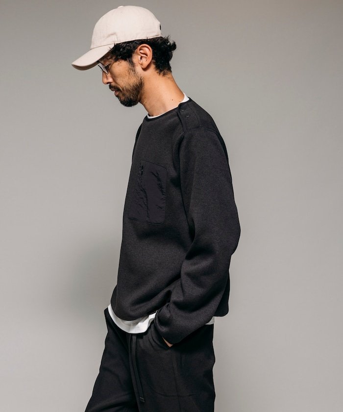 FREAK'S STORE｜リラックスフィット ニットフリース クルーネックプル